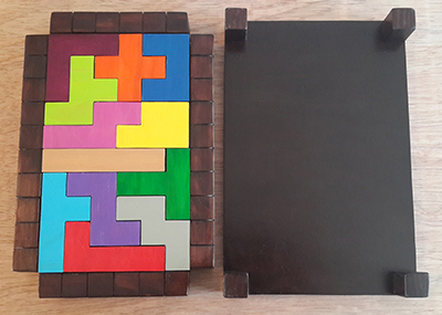 False Bay Hand Made Wooden Jigsaw Puzzle 56 Lamb Mauve